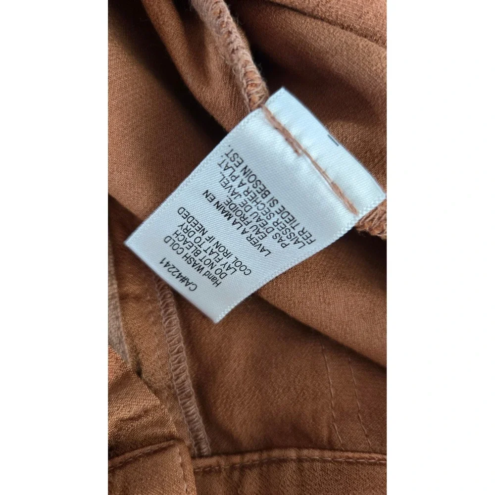 YFB Young Fabulous‎ & Broke Copper Brown Jogger Pants XS Viscose Rayon Tapered